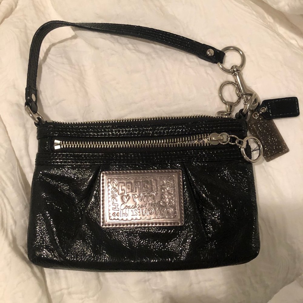 "Vintage" Black Patent Coach Mini Purse